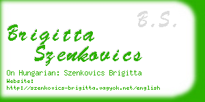 brigitta szenkovics business card